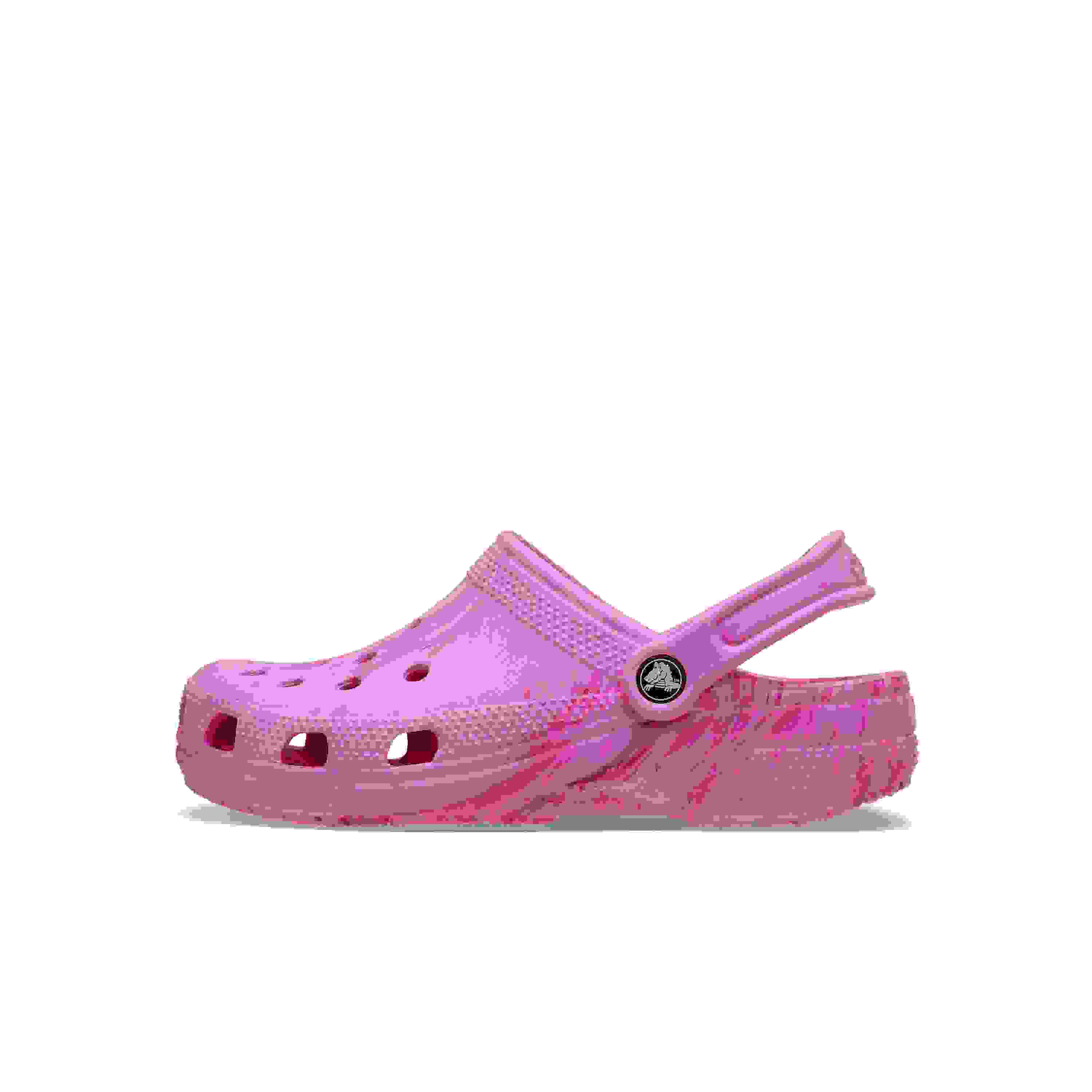 Crocs Classic Grade School Girls' "Pink Marble" Clog